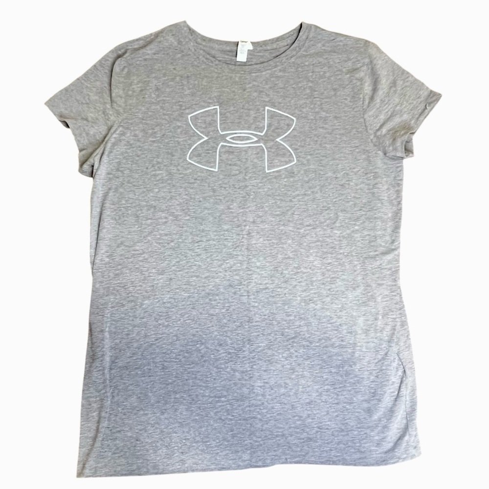 Under Armour Women's Heather Gray Logo Tee Size Large